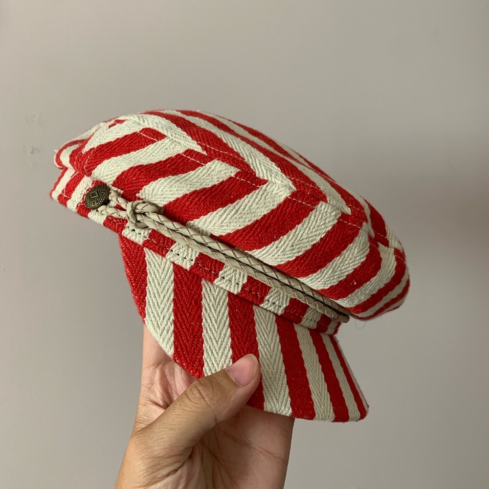 Striped Brixton fiddler hat